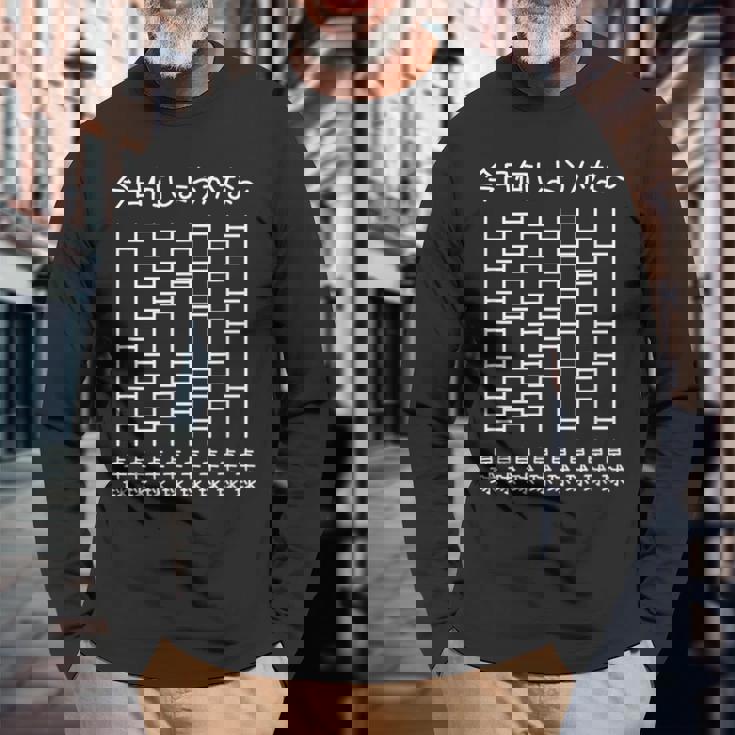 【今日何しようかな 卓球】あみだくじ 卓球選手 卓球部 卓球好き おもしろ 面白い ユーモア ギャグ ネタ ウケ狙い 長袖Tシャツ 高齢者への贈り物