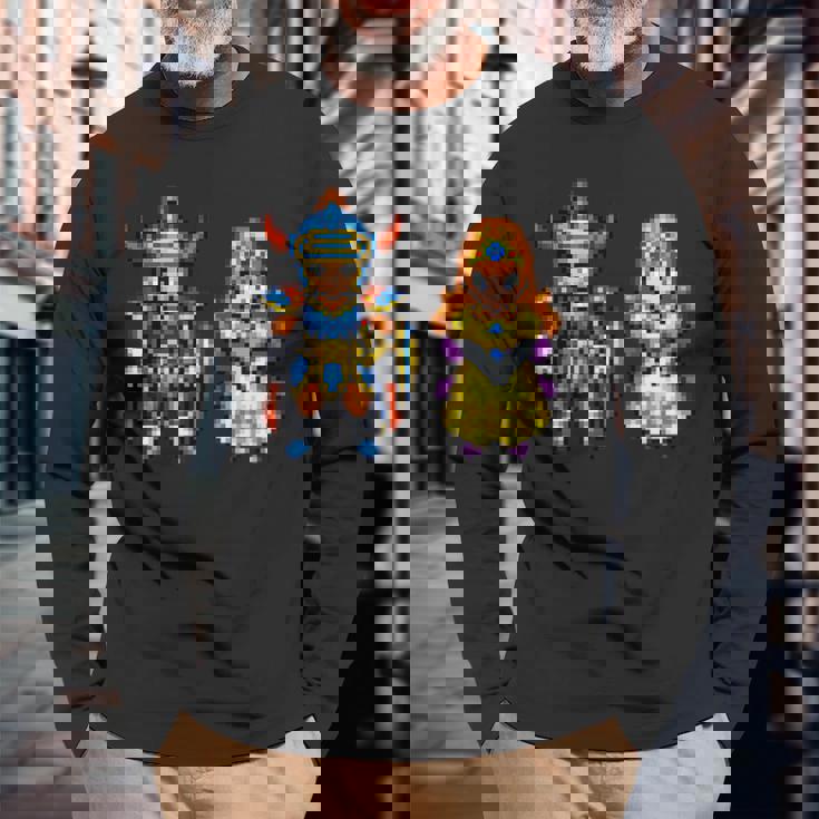 【公式】Hd-2D版『ドラゴンクエストi』キャラクタードット 長袖Tシャツ 高齢者への贈り物