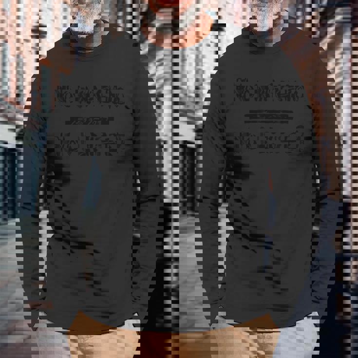 【公式】No Macho No Life 長袖Tシャツ 高齢者への贈り物