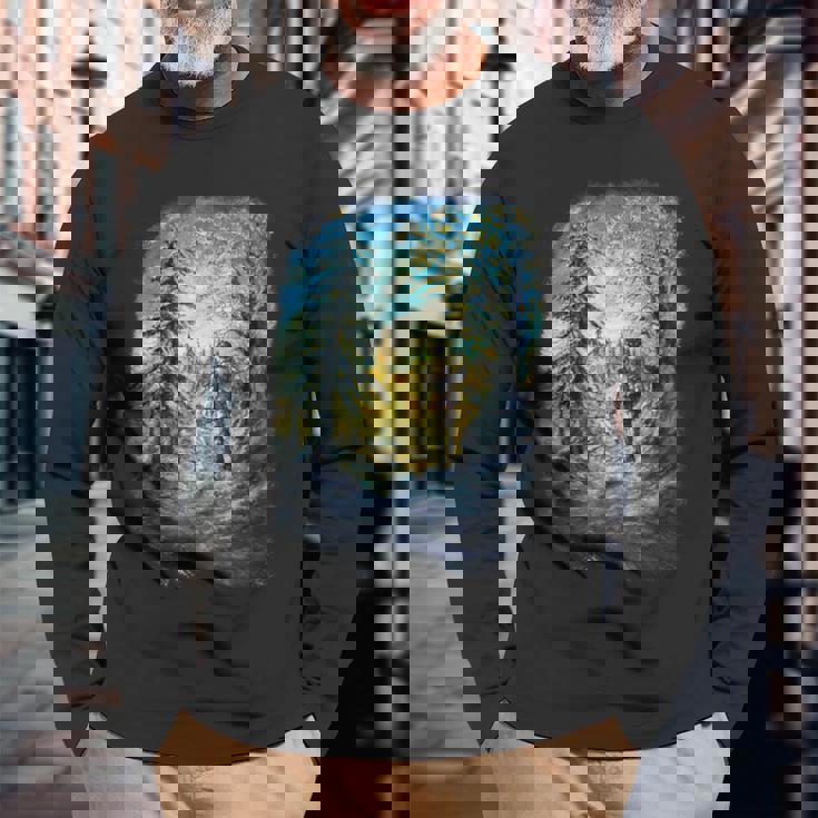 【公式】『オクトパストラベラー0』キービジュアルイラスト 長袖Tシャツ 高齢者への贈り物