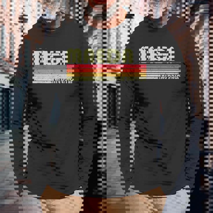 【前田 まえだ】名前 名字 家族お揃い ギャグ ネタ ウケ狙い 贈り物 ギフト 面白い おもしろ 長袖Tシャツ 高齢者への贈り物