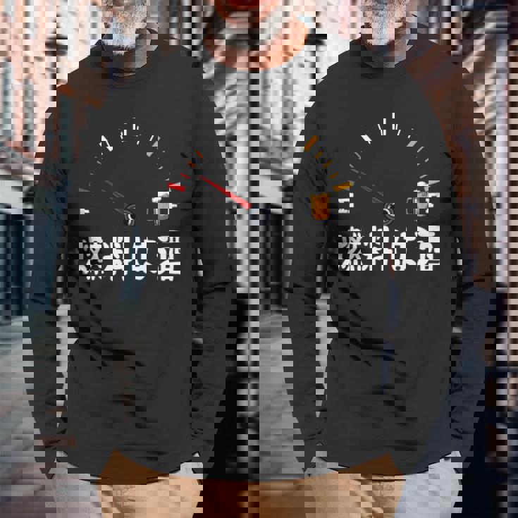 【燃料は酒】 面白い酒 面白いtシャツ 酒 メンズ おもしろ 筆文字 面白い 服 オリジナル おもしろグッズ 文字 長袖tシャツ 長袖Tシャツ 高齢者への贈り物