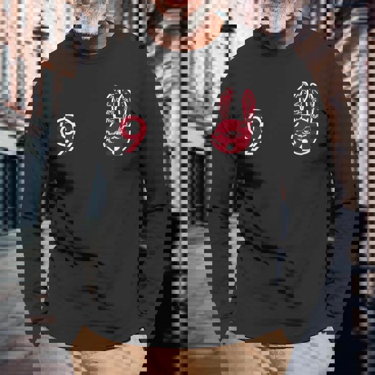 うさぎ星人 ユウサミイ背番号９ 長袖Tシャツ 高齢者への贈り物