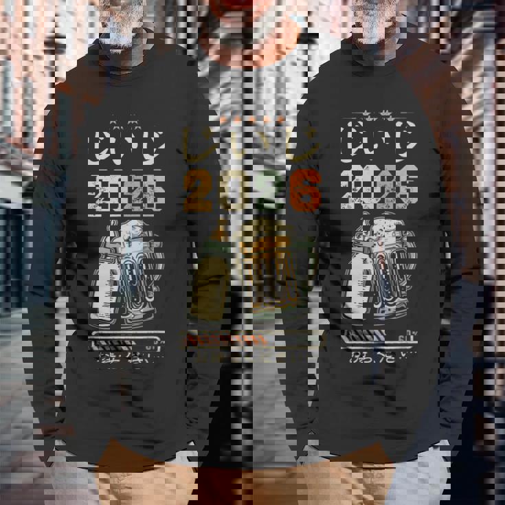 じいじ2026・もうすぐおじいちゃん・じいじになる・ベビーのお知らせ 長袖Tシャツ 高齢者への贈り物