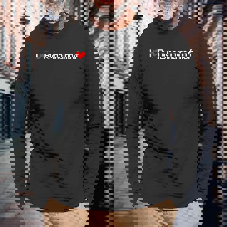 アイ・ハート・ラフマニノフ 長袖Tシャツ 高齢者への贈り物