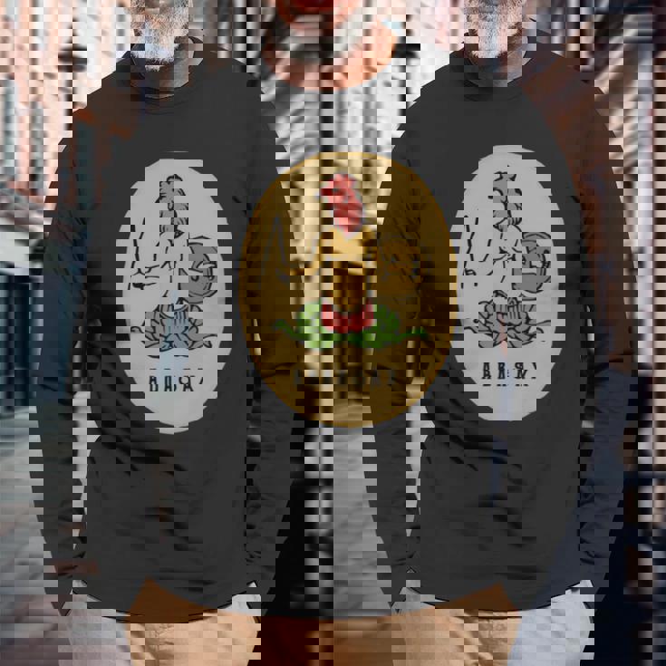 アブラシックス アブラクサス グノーシス神 テンプル騎士団 長袖tシャツ 長袖Tシャツ 高齢者への贈り物