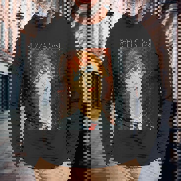 アメデオ・モディリアーニ・マダム・キスリング絵画のアイデア 長袖Tシャツ 高齢者への贈り物