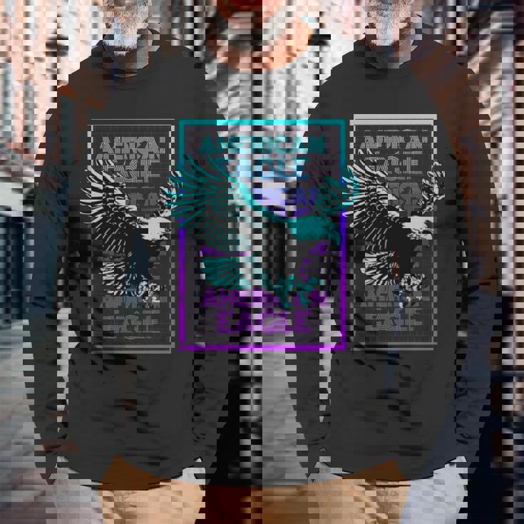 アメリカンイーグル ビンテージ レトロ アメリカンイーグル 長袖tシャツ 長袖Tシャツ 高齢者への贈り物