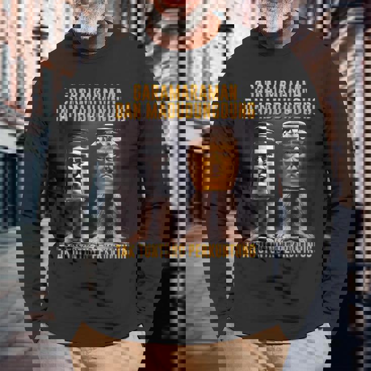 インターネットミーム Ai ガラマラマン Madudungdung ブレイン イタリアン 長袖Tシャツ 高齢者への贈り物