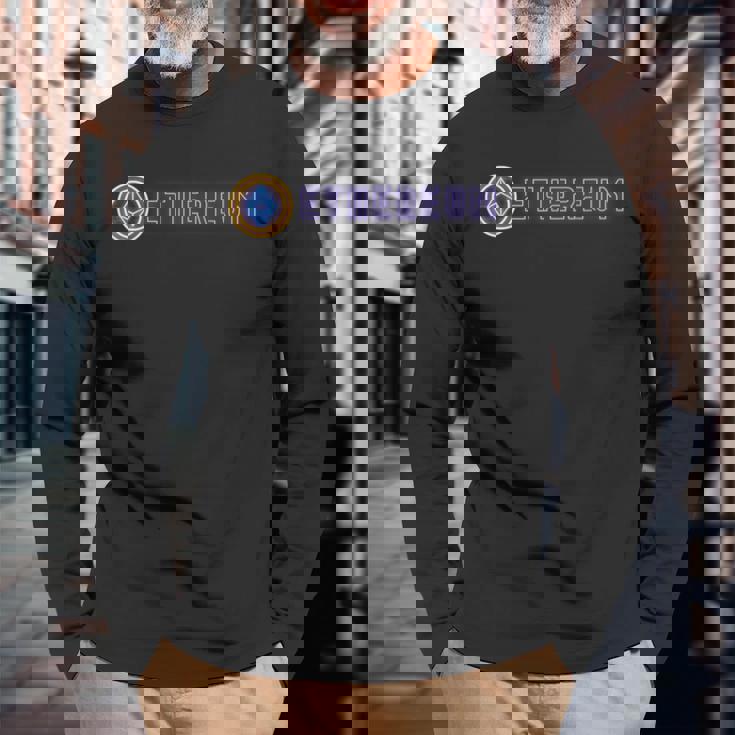 イーサリアムethネオングローイーサリアム暗号通貨 長袖Tシャツ 高齢者への贈り物