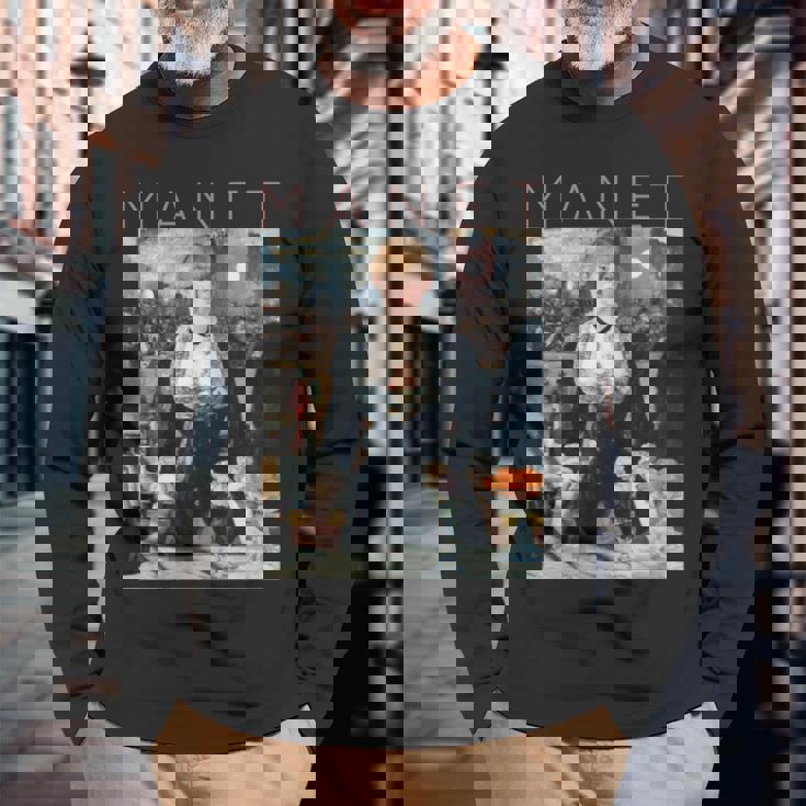 エドゥアール・マネ フォリー・ベルジェールのバー 長袖tシャツ 長袖Tシャツ 高齢者への贈り物