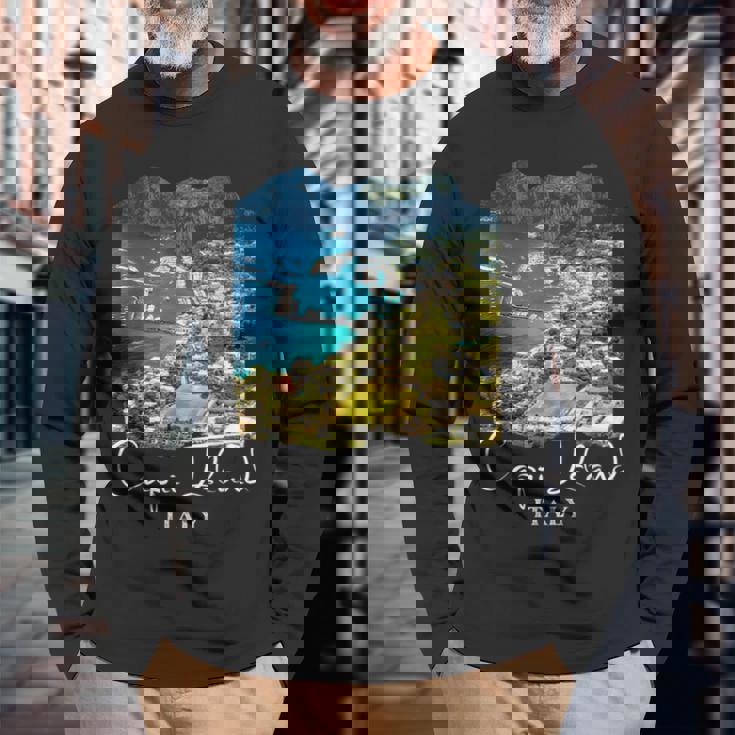 カプリ島 カプリお土産 カプリ島 長袖Tシャツ 高齢者への贈り物