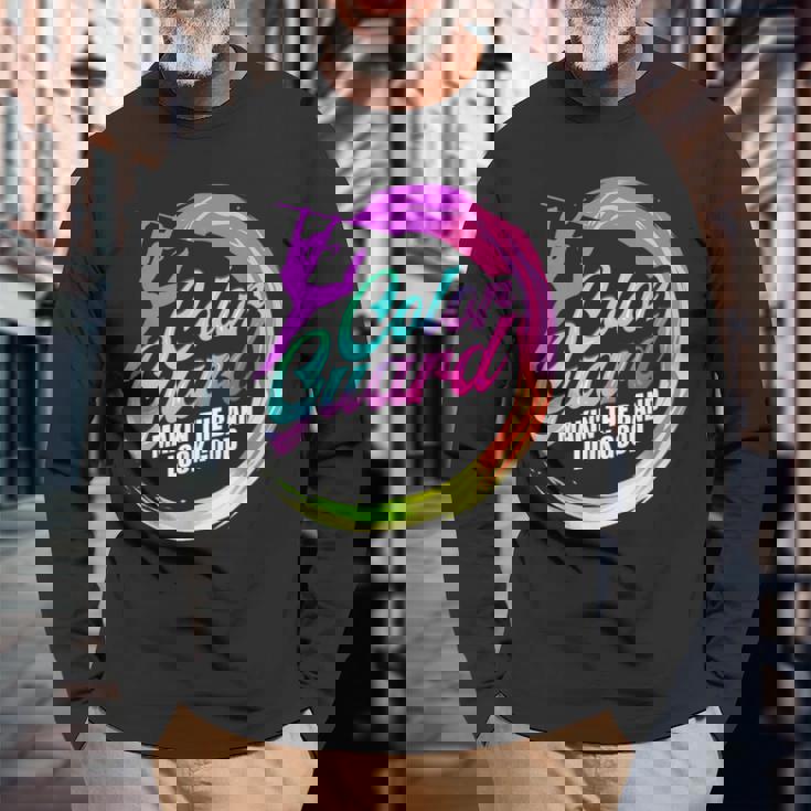 カラーガード バンドを素敵に見せる カラーガード 長袖Tシャツ 高齢者への贈り物