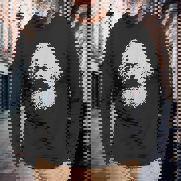 カール・マルクス主義 社会主義 共産主義 長袖Tシャツ 高齢者への贈り物