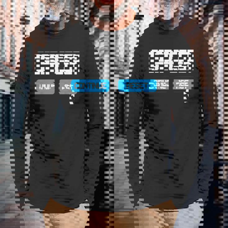 キャリアリセット転職 長袖Tシャツ 高齢者への贈り物