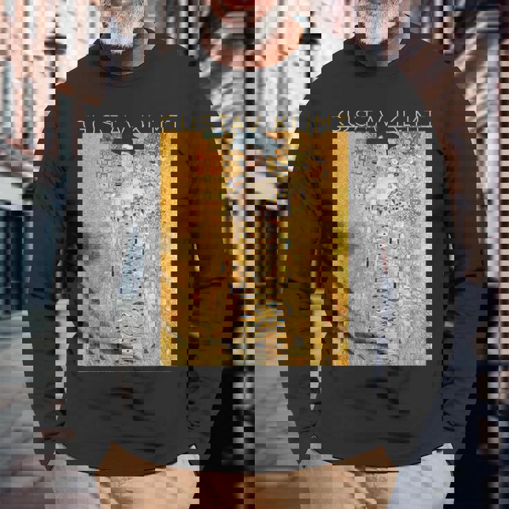 グスタフ・クリムト アデル・ブロッホ・バウアーの肖像 アーティスト向け 長袖Tシャツ 高齢者への贈り物