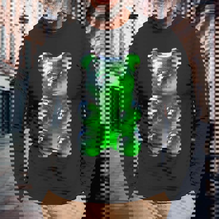 グリーン グミベア 長袖Tシャツ 高齢者への贈り物