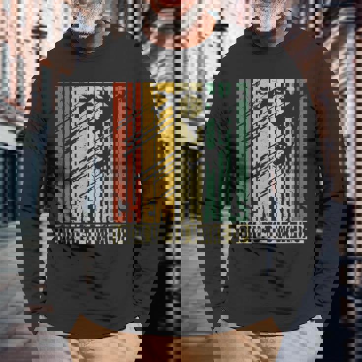 ケムトレイルは目を覚ますために見上げる 長袖Tシャツ 高齢者への贈り物