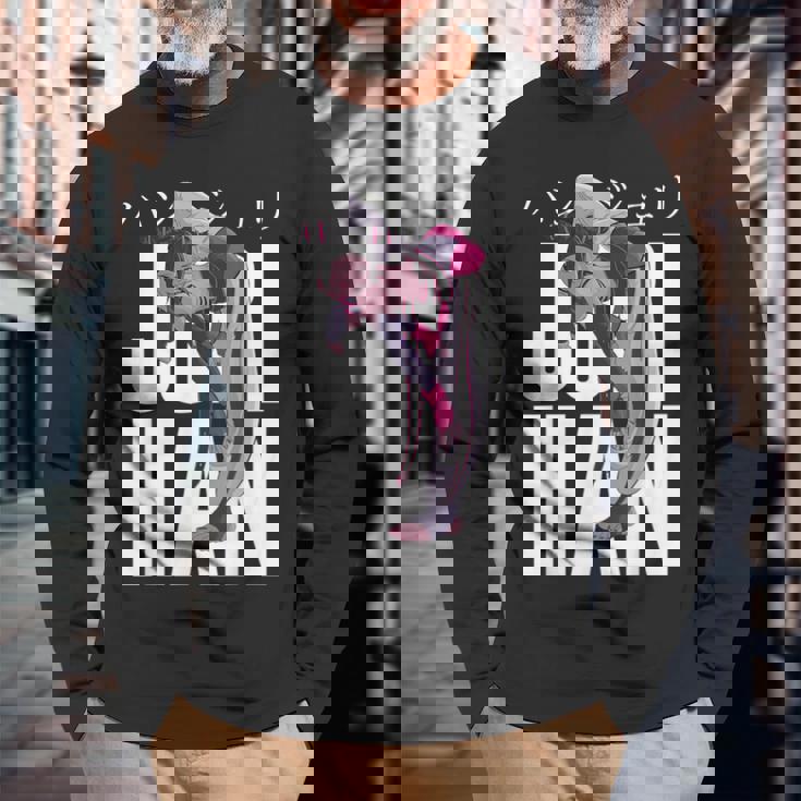 ゲーマープレイヤー愛好家向けジュリハンキャラクター 長袖Tシャツ 高齢者への贈り物