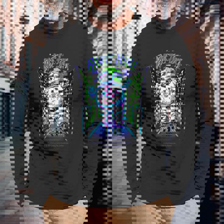 ゴーストバスターズ ハロウィンデザイン ローストヒムの楽しみ 長袖tシャツ 長袖Tシャツ 高齢者への贈り物