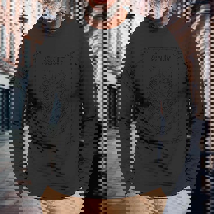 サクヤント・ツインタイガース 神聖なヤントラ ヤントラの入れ墨 サクヤン・タイガー・クー タイ タトゥー バンコクお土産 長袖Tシャツ 高齢者への贈り物