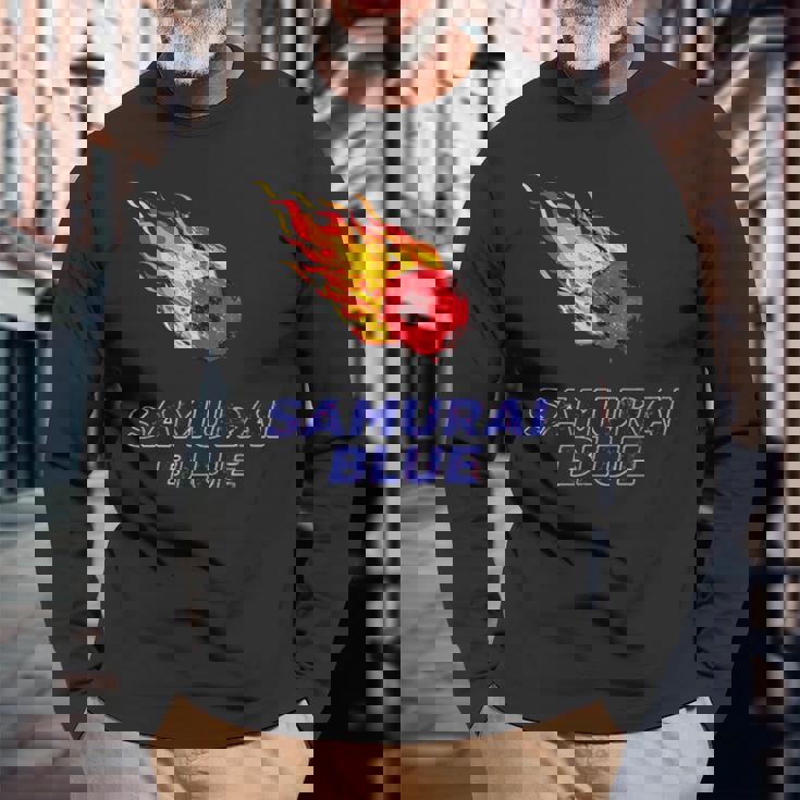 サムライブルーamurai Blue 日本サッカー代表 長袖Tシャツ 高齢者への贈り物