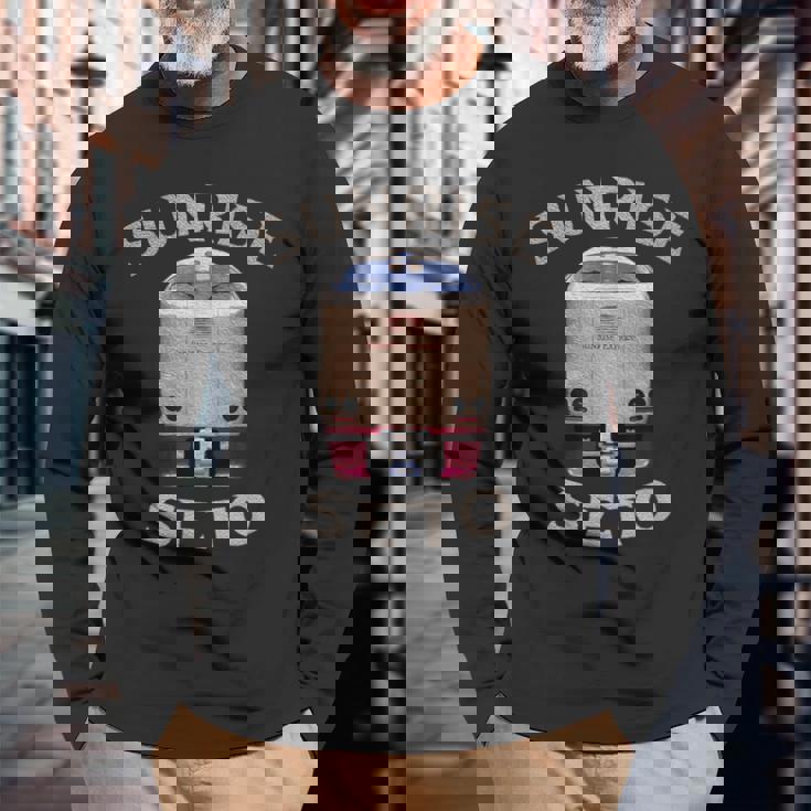 サンライズエクスプレス 瀬戸トレイン 日本 東京岡山瀬戸 長袖Tシャツ 高齢者への贈り物