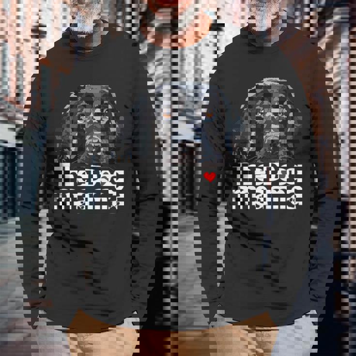 ザドッグママブラックラブラドールママレトリーバーマザードッグマミー 長袖tシャツ 長袖Tシャツ 高齢者への贈り物