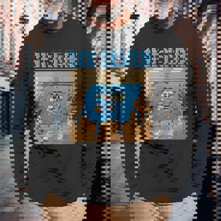 シックスセブン新人ブレインロット2026キッズボーイズキャッチフレーズ67 長袖Tシャツ 高齢者への贈り物