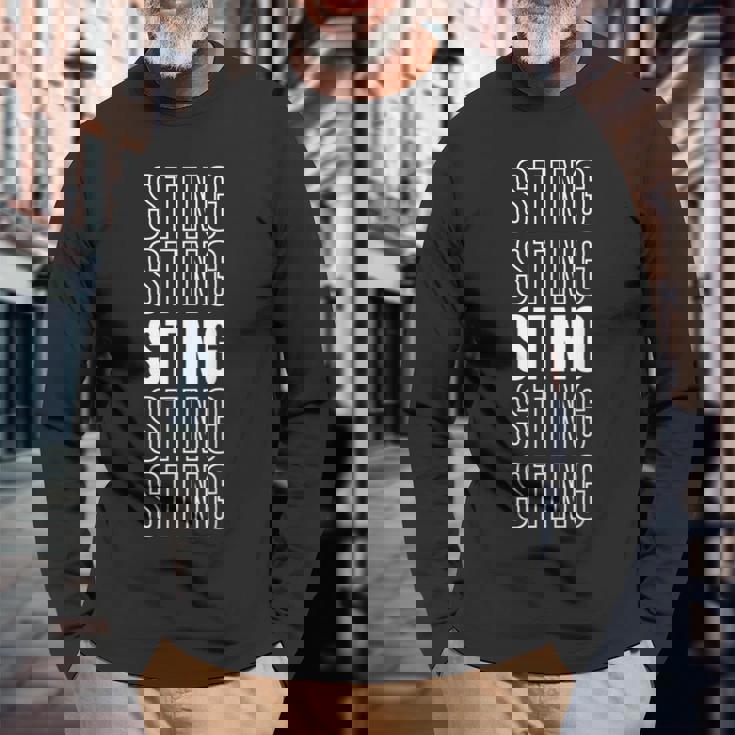 スティング。 長袖Tシャツ 高齢者への贈り物