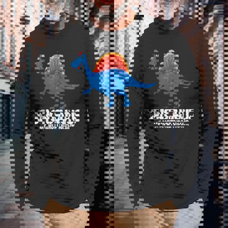 スピノサウルス My Favorite Dinosaur キッズ スピノサウルス 長袖Tシャツ 高齢者への贈り物