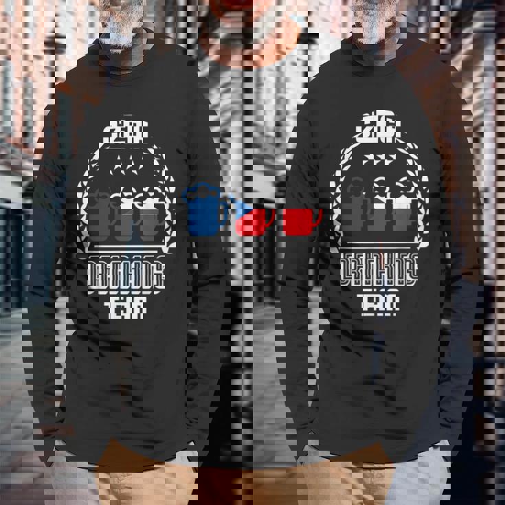 チェコ ライオン プラハ ビール チェコ 長袖Tシャツ 高齢者への贈り物