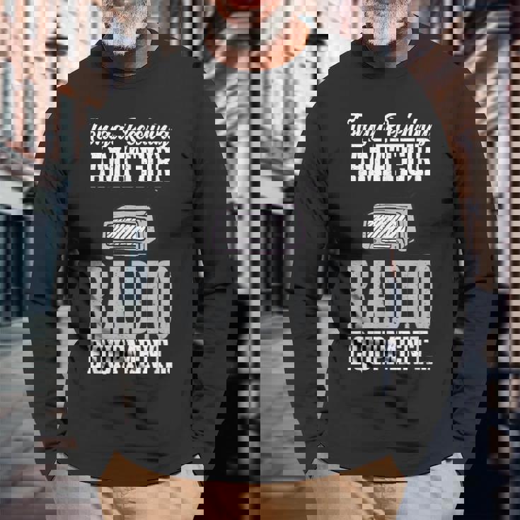 トンガ アマチュア無線機 ハムラジオ 長袖Tシャツ 高齢者への贈り物