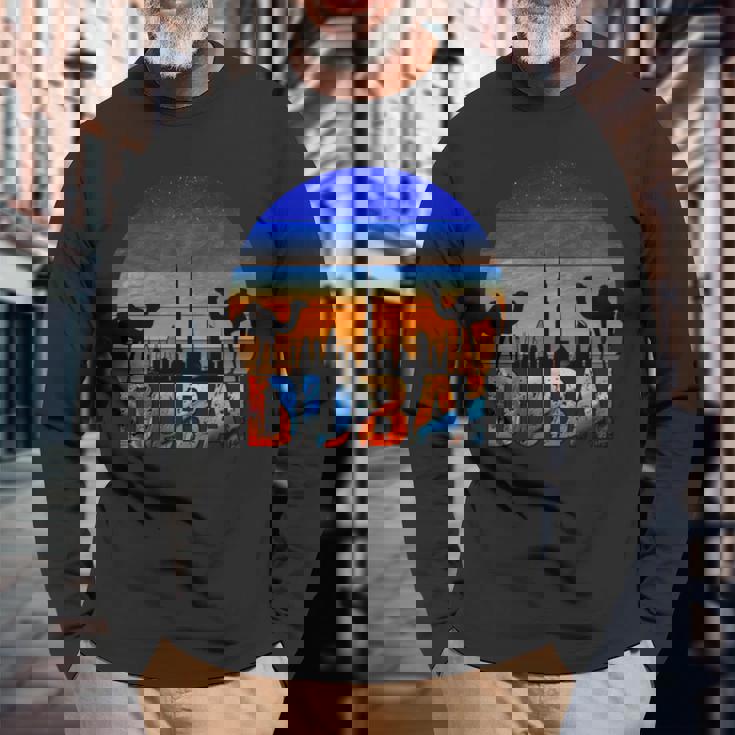 ドバイ ブルジュ ハリファ ヴィンテージ Uae ドバイ アラビア キャメル お土産 長袖tシャツ 長袖Tシャツ 高齢者への贈り物