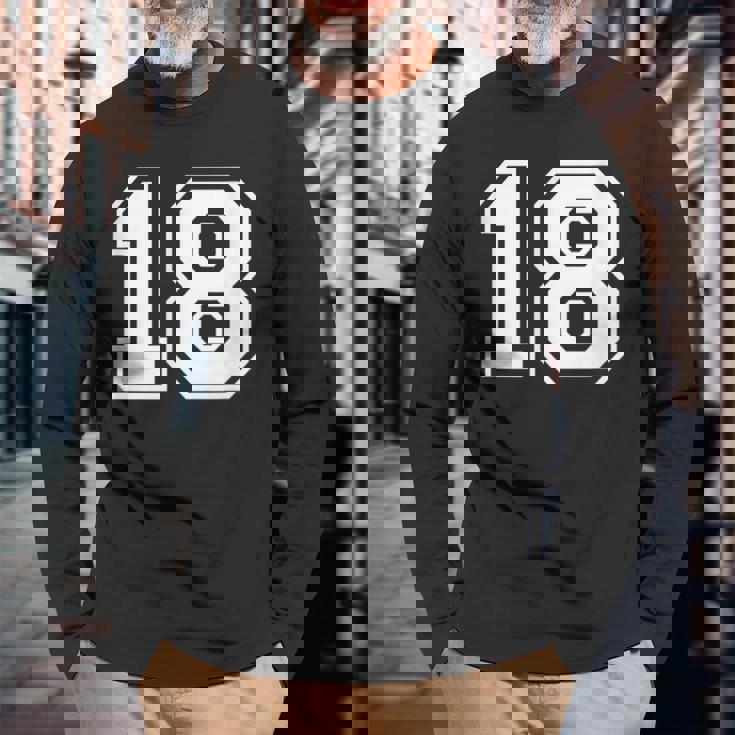 ナンバー18 シャツ 長袖Tシャツ 高齢者への贈り物