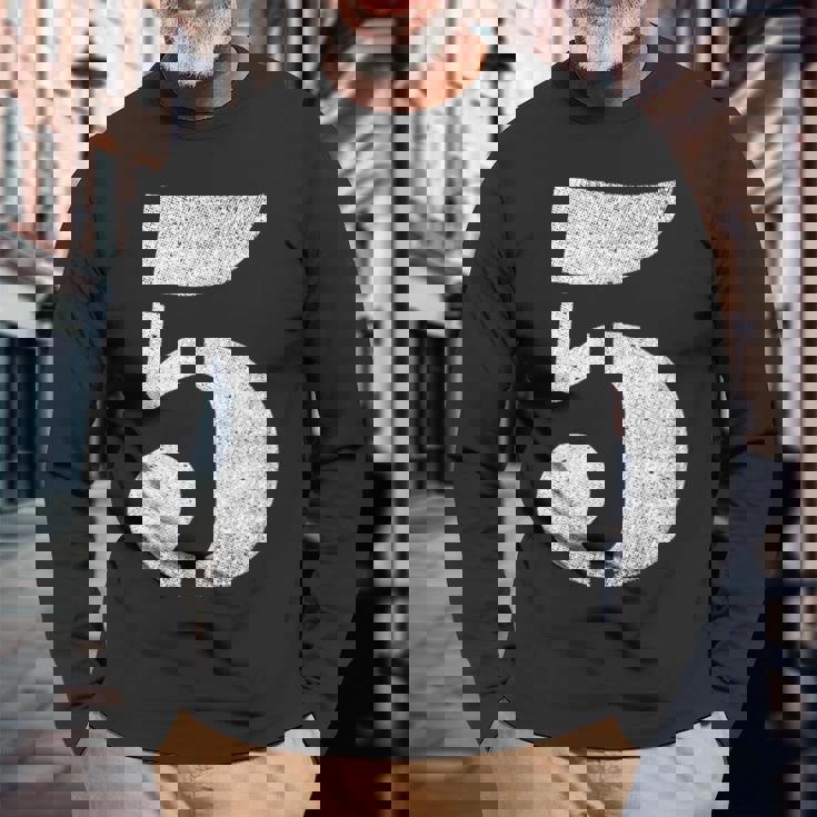 ナンバー5 長袖Tシャツ 高齢者への贈り物