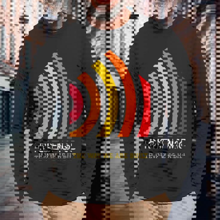 ハウスミュージック ディープファンキーハウス 長袖Tシャツ 高齢者への贈り物