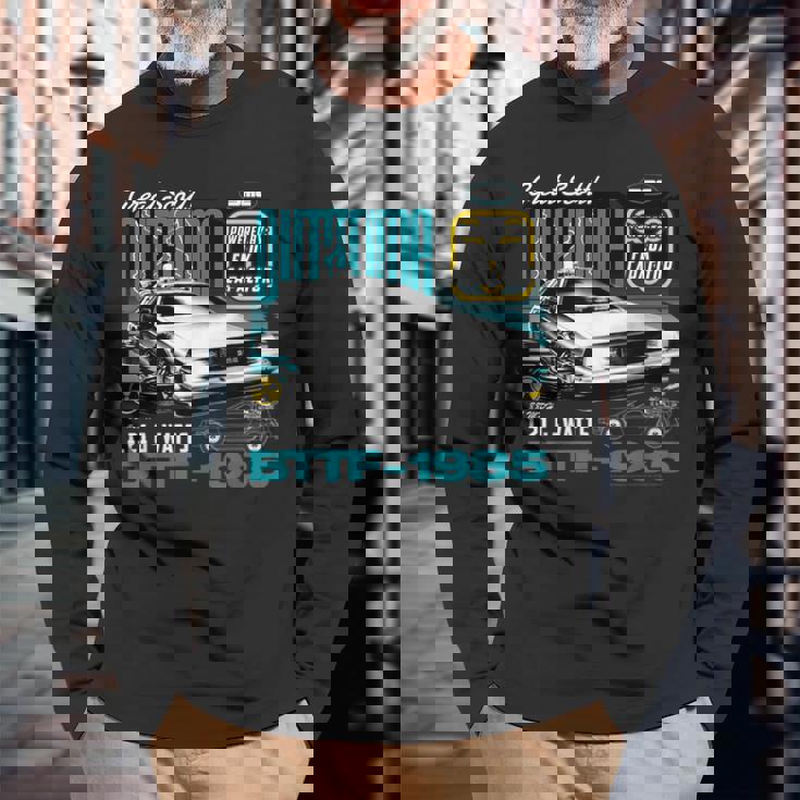 バック・トゥ・ザ・フューチャー フラックスコンデンサ 長袖Tシャツ 高齢者への贈り物