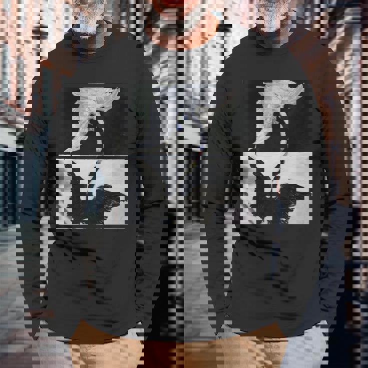 ヒルマ・アフ・クリント作「白鳥」1915年 長袖tシャツ 長袖Tシャツ 高齢者への贈り物