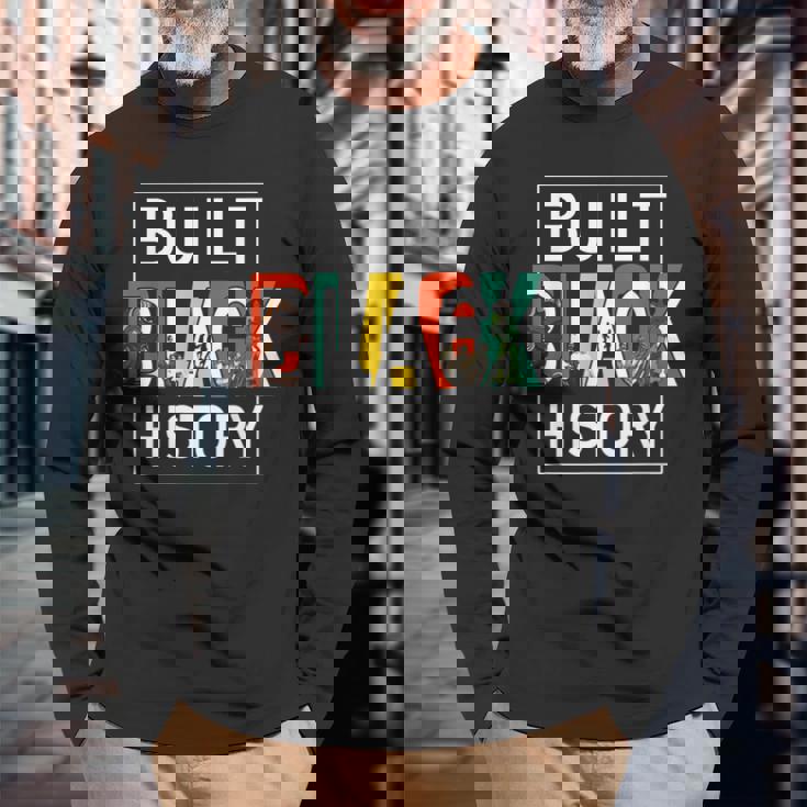 ブラックヒストリーのブラックヒストリー月間 長袖Tシャツ 高齢者への贈り物
