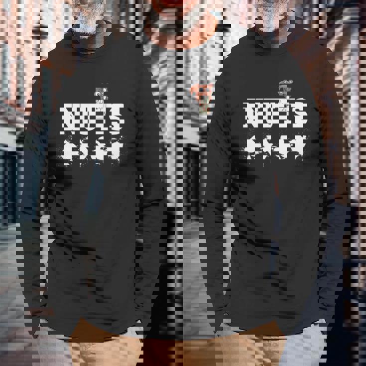 ポーカーデザイン リスの実カードゲーム ポーカーギフト 長袖tシャツ 長袖Tシャツ 高齢者への贈り物