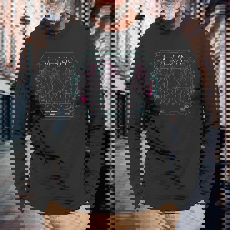 ミーガン Dance Mode Neon Tech 長袖Tシャツ 高齢者への贈り物