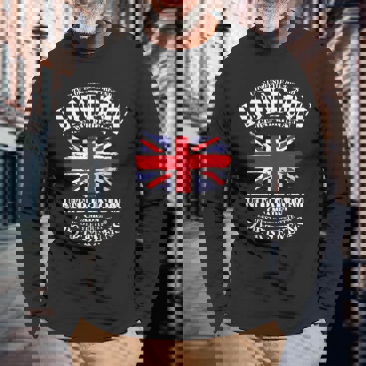 ユニオンジャック 英国の国旗 グレートブリテン ロンドン Union Jack 長袖tシャツ 長袖Tシャツ 高齢者への贈り物