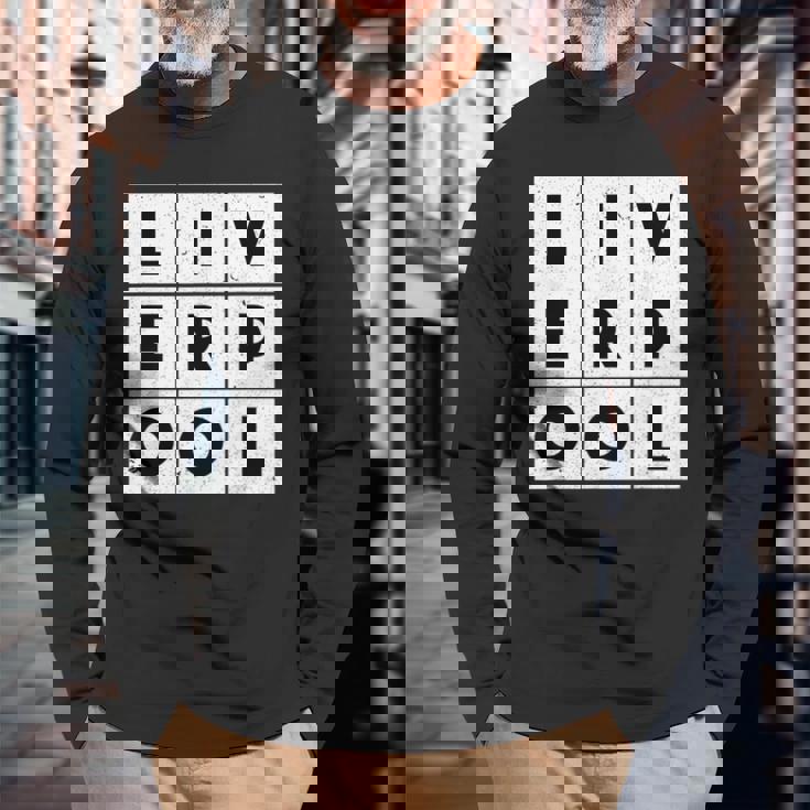 リバプール ギフト リヴァプール イギリス グレートブリテン 長袖Tシャツ 高齢者への贈り物