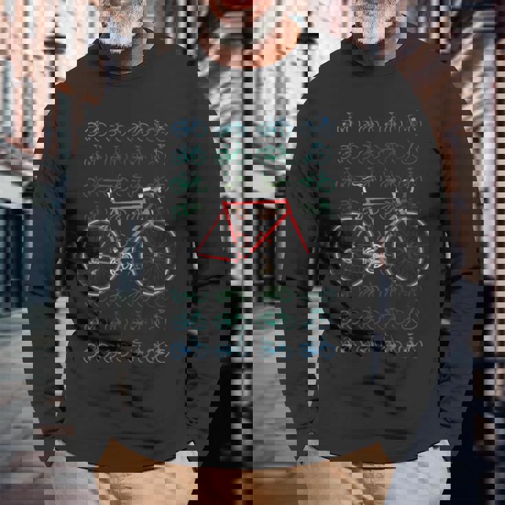 レース 道路 自転車 自転車 サイクリスト サイクリング バイキング 乗る ツアー 長袖tシャツ 長袖Tシャツ 高齢者への贈り物