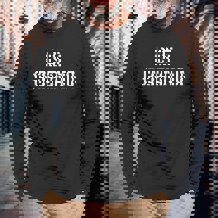 ロストジェネレーション 長袖Tシャツ 高齢者への贈り物