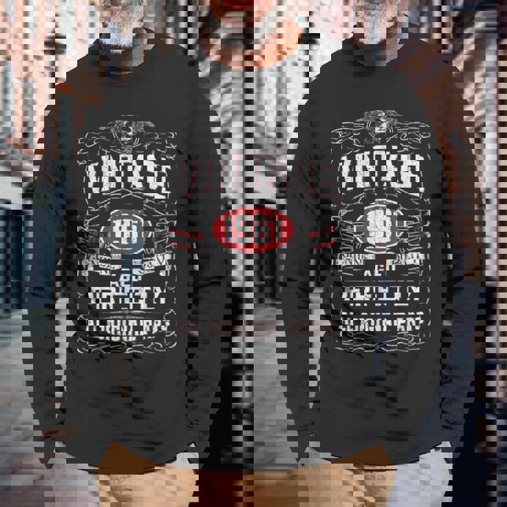 ヴィンテージ 1961 還暦 62歳 1961年生まれ 長袖Tシャツ 高齢者への贈り物