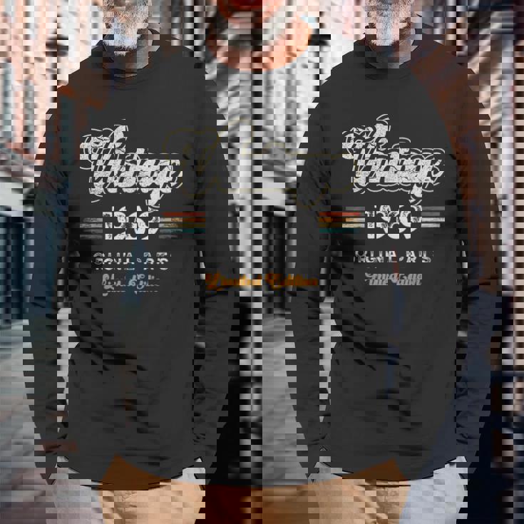 ヴィンテージ 1969 オリジナル・パーツ 限定版 57歳の誕生日 長袖Tシャツ 高齢者への贈り物