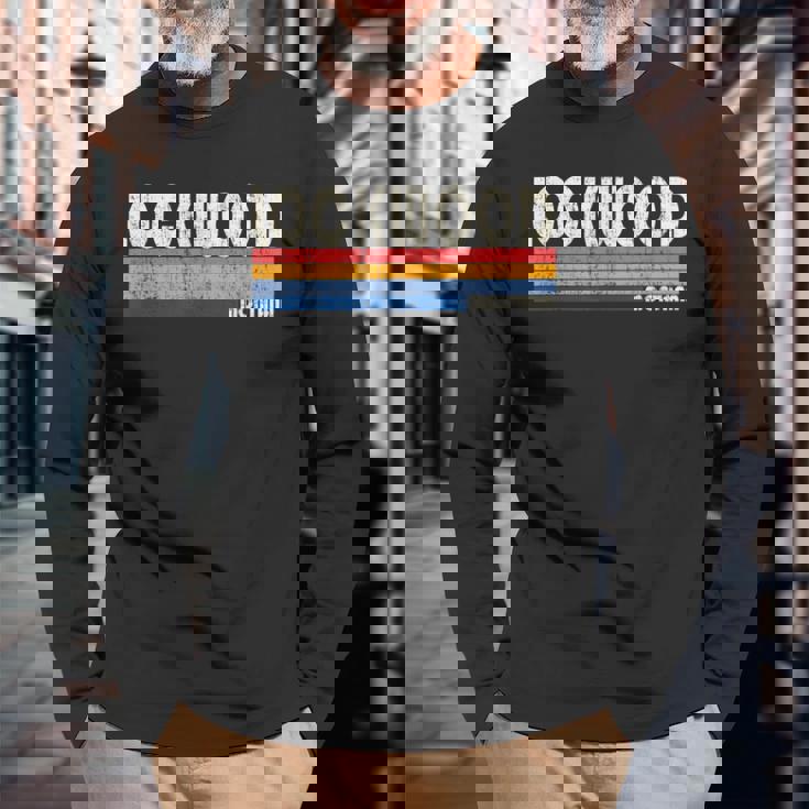 ヴィンテージ レトロ 70年代80年代スタイル ロックウッドの故郷 Mt。 長袖Tシャツ 高齢者への贈り物