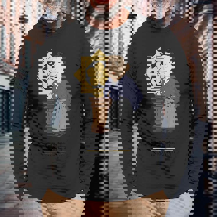 偉人シリーズ_坂本龍馬 長袖Tシャツ 高齢者への贈り物